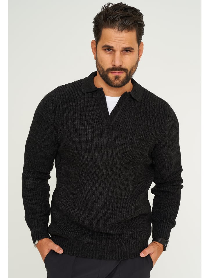 Пуловер CARISMA Strickpullover - CRALYTUS Grobstrickpullover mit Kragen Strick-Pulli, черный
Пуловер CARISMA Strickpullover - CRALYTUS Grobstrickpullover mit Kragen Strick-Pulli, черный