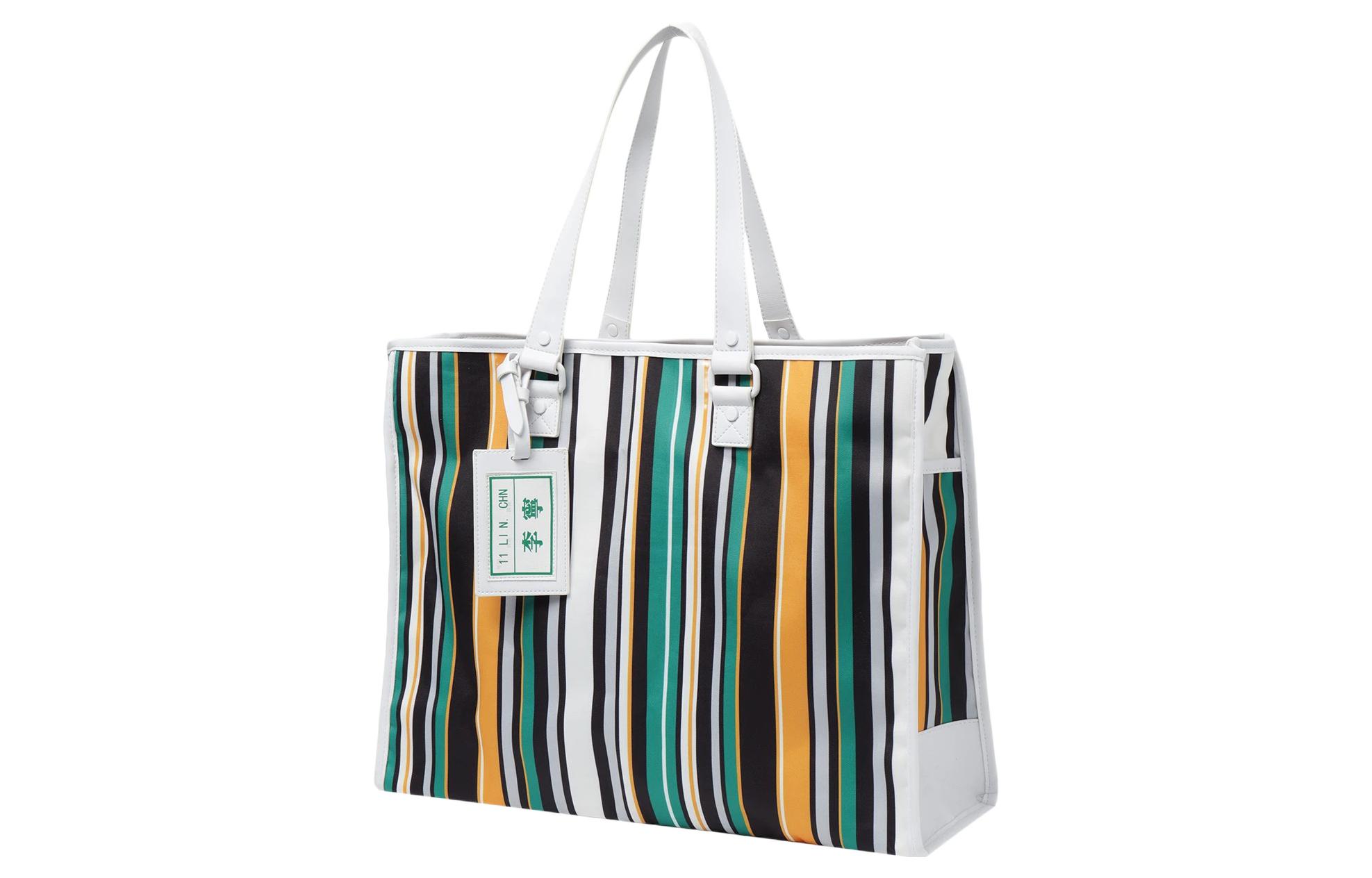 LINING Полиэстеровая сумка-шоппер, хозяйственная сумка, женская сумка Regular Unisex Green Yellow Stripes
LINING Полиэстеровая сумка-шоппер, хозяйственная сумка, женская сумка Regular Unisex Green Yellow Stripes