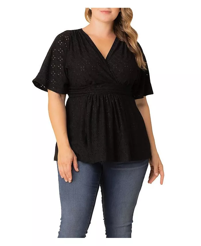 Топ Sunny Day с люверсами больших размеров Kiyonna, черный
Топ Sunny Day с люверсами больших размеров Kiyonna, черный