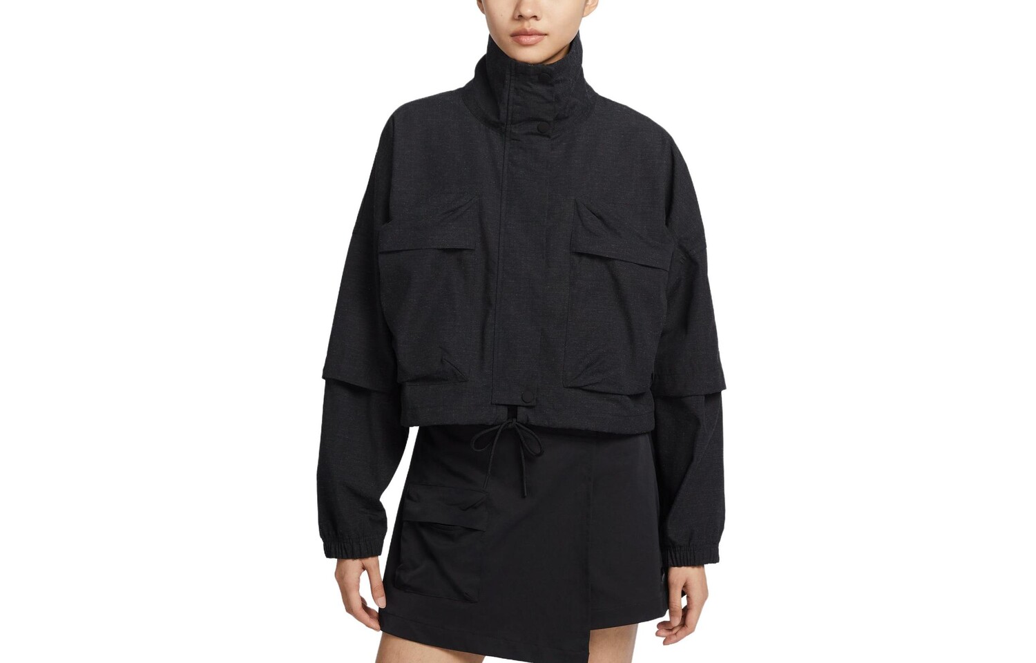 Укороченное пальто женское черное Nike
Укороченное пальто женское черное Nike