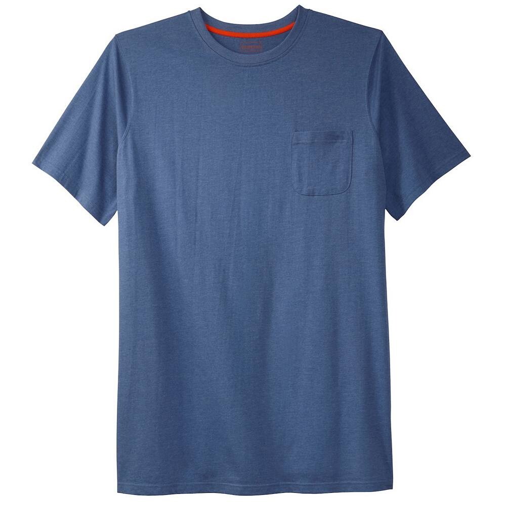 Мужская удлиненная футболка с круглым вырезом Boulder Creek By Kingsize для больших и высоких тяжеловесов с карманами, цвет Heather Blue
Мужская удлиненная футболка с круглым вырезом Boulder Creek By Kingsize для больших и высоких тяжеловесов с карманами, цвет Heather Blue