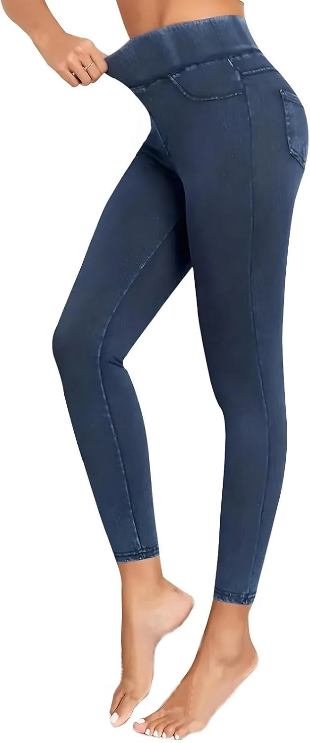 Женские джинсы-стрейч с высокой посадкой и эффектом стройнящего животика
Женские джинсы-стрейч с высокой посадкой и эффектом стройнящего животика