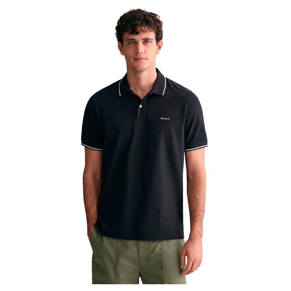Поло Gant Tipped Piqué, черный
Поло Gant Tipped Piqué, черный