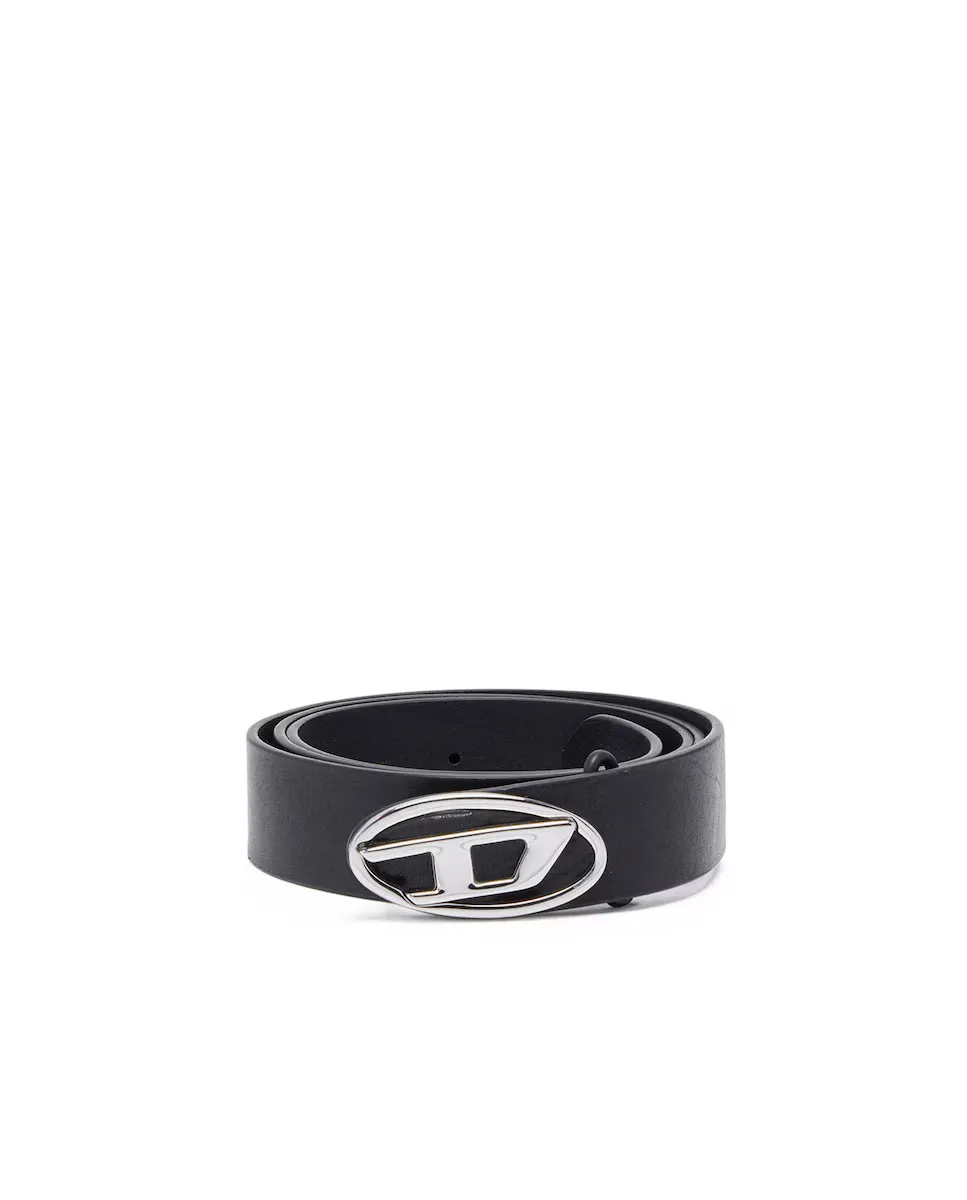 Двусторонний кожаный мужской ремень Diesel, черный 
Двусторонний кожаный мужской ремень Diesel, черный