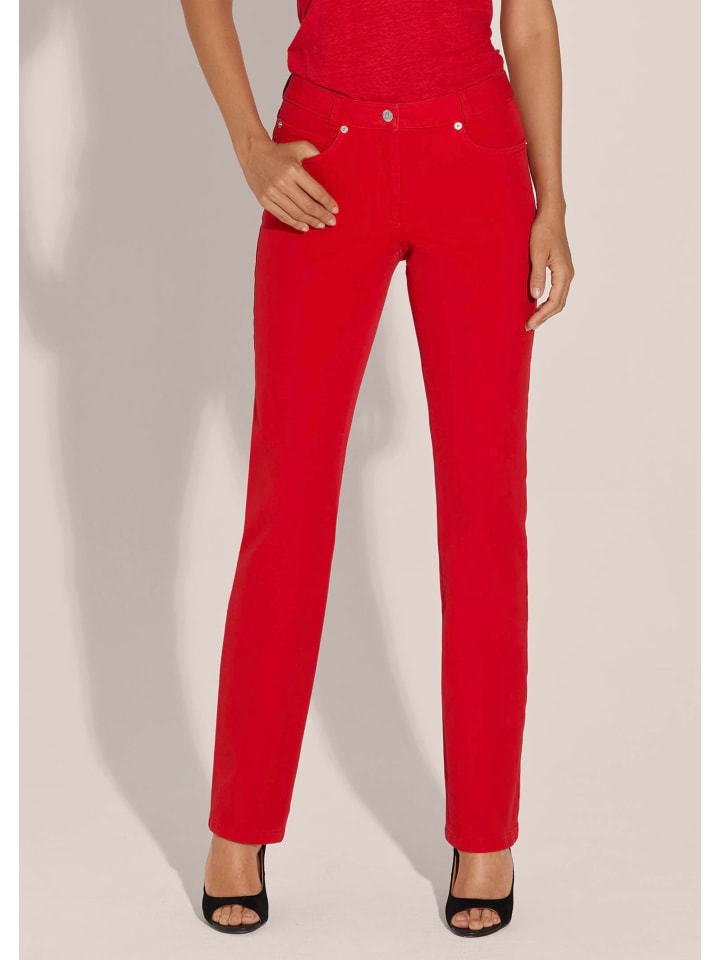 MADELEINE Узкие джинсы с пятью карманами, красного цвета
MADELEINE Узкие джинсы с пятью карманами, красного цвета