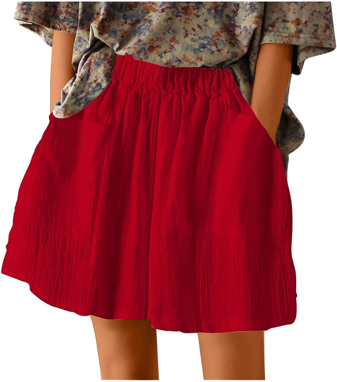 Женские льняные шорты с высокой талией и карманом
Женские льняные шорты с высокой талией и карманом