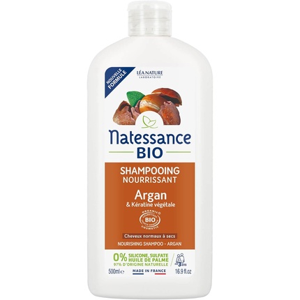 Питательный шампунь с органической арганой и растительным кератином 500 мл Natessance
Питательный шампунь с органической арганой и растительным кератином 500 мл Natessance