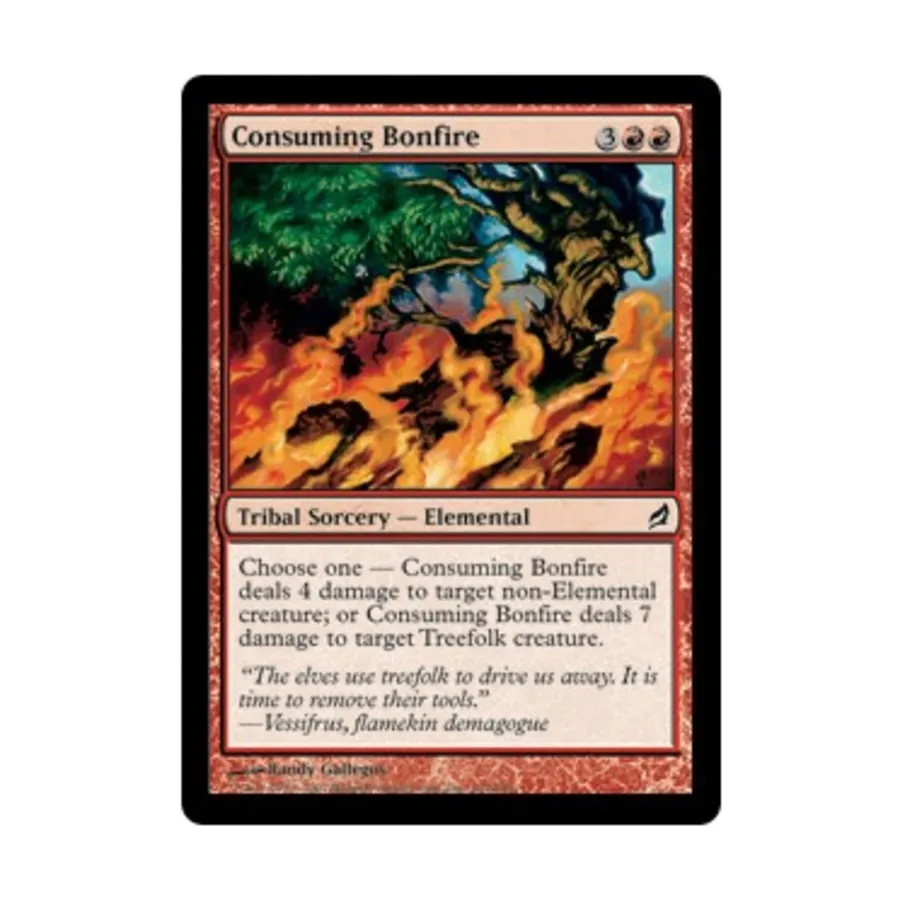 CCG Поглощающий костер (С), MTG - Lorwyn
CCG Поглощающий костер (С), MTG - Lorwyn