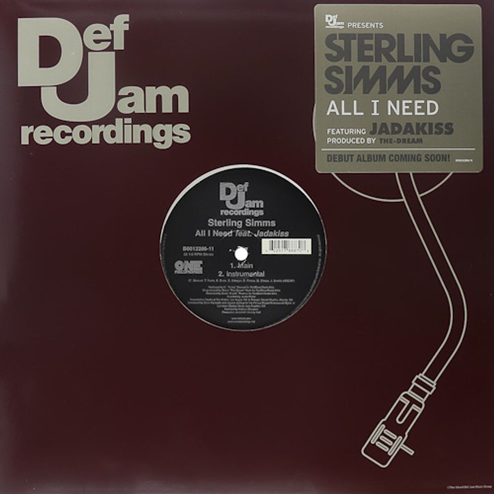Виниловая пластинка LP All I Need (X2) (12") - Sterling Simms 
Виниловая пластинка LP All I Need (X2) (12") - Sterling Simms