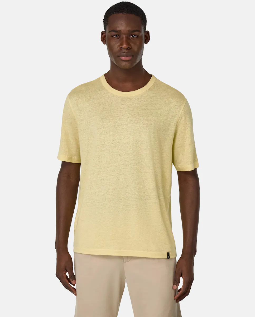 Мужская футболка из эластичного льняного трикотажа Boggi Milano, желтый
Мужская футболка из эластичного льняного трикотажа Boggi Milano, желтый