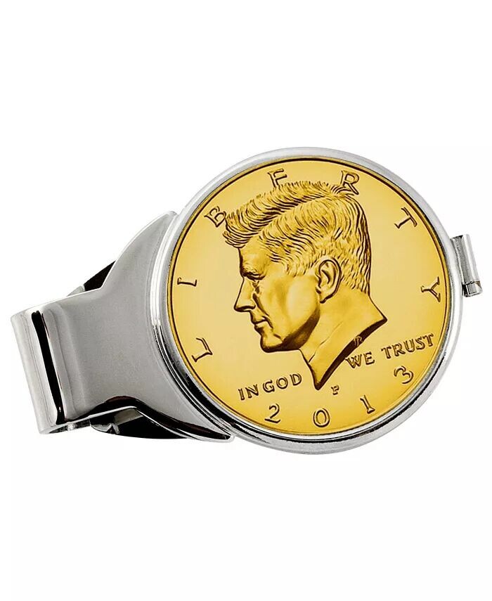 Мужской позолоченный зажим для монет в полдоллара JFK для монет American Coin Treasures, серебро
Мужской позолоченный зажим для монет в полдоллара JFK для монет American Coin Treasures, серебро