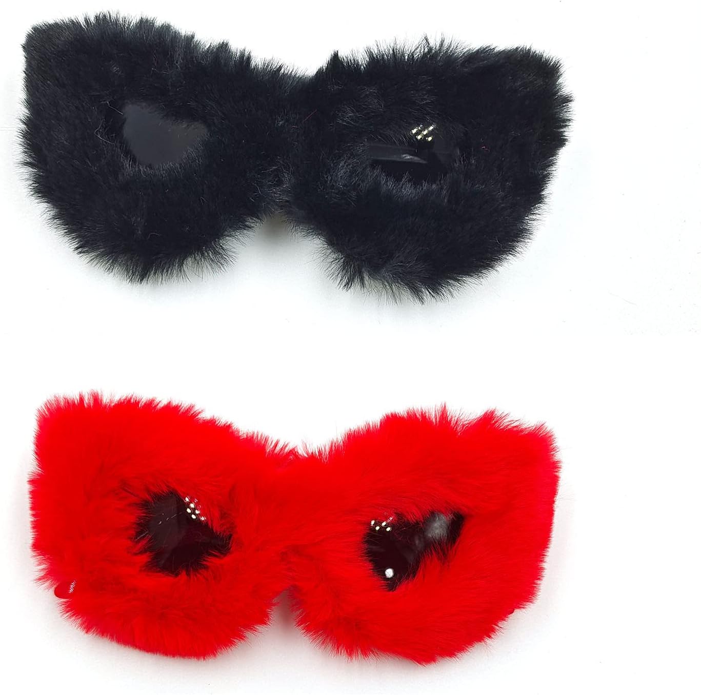 Модные солнцезащитные очки «кошачий глаз» на Рождество для женщин в стиле панк, из мягкого меха и бархата, солнцезащитные очки для женщин с защитой от УФ-излучения UV400, ручная работа, очки на Хэллоуин willochra, Black&red
Модные солнцезащитные очки «кошачий глаз» на Рождество для женщин в стиле панк, из мягкого меха и бархата, солнцезащитные очки для женщин с защитой от УФ-излучения UV400, ручная работа, очки на Хэллоуин willochra, Black&red