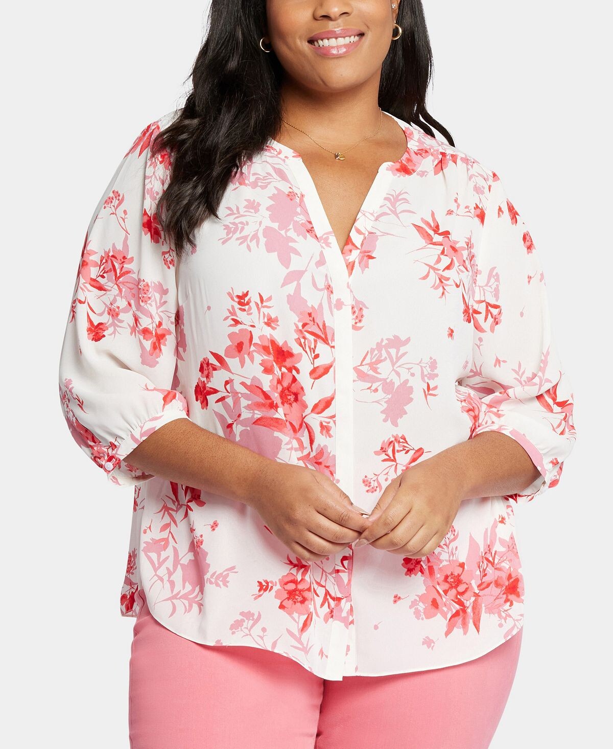 Блузка больших размеров с защипами NYDJ
Блузка больших размеров с защипами NYDJ