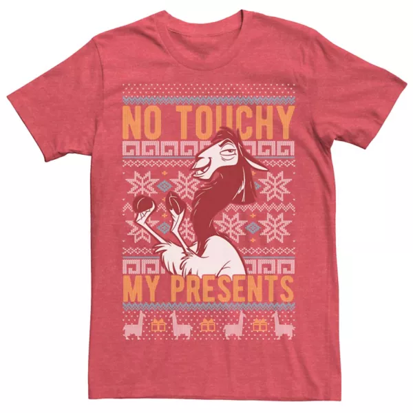 Футболка мужская с принтом «Не трогай Куско» из мультфильма «Похождения императора» Disney, цвет red heather 
Футболка мужская с принтом «Не трогай Куско» из мультфильма «Похождения императора» Disney, цвет red heather