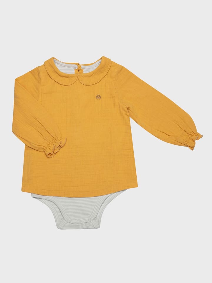 OrganicEra Боди с длинными рукавами, горчичного цвета
OrganicEra Боди с длинными рукавами, горчичного цвета
