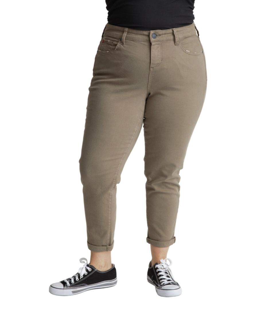 Женские джинсы с высокой посадкой, фасон бойфренд, подвернутый низ, длина внутреннего шва 28 дюймов - темно-оливковый цвет SLINK Jeans, Dark olive
Женские джинсы с высокой посадкой, фасон бойфренд, подвернутый низ, длина внутреннего шва 28 дюймов - темно-оливковый цвет SLINK Jeans, Dark olive