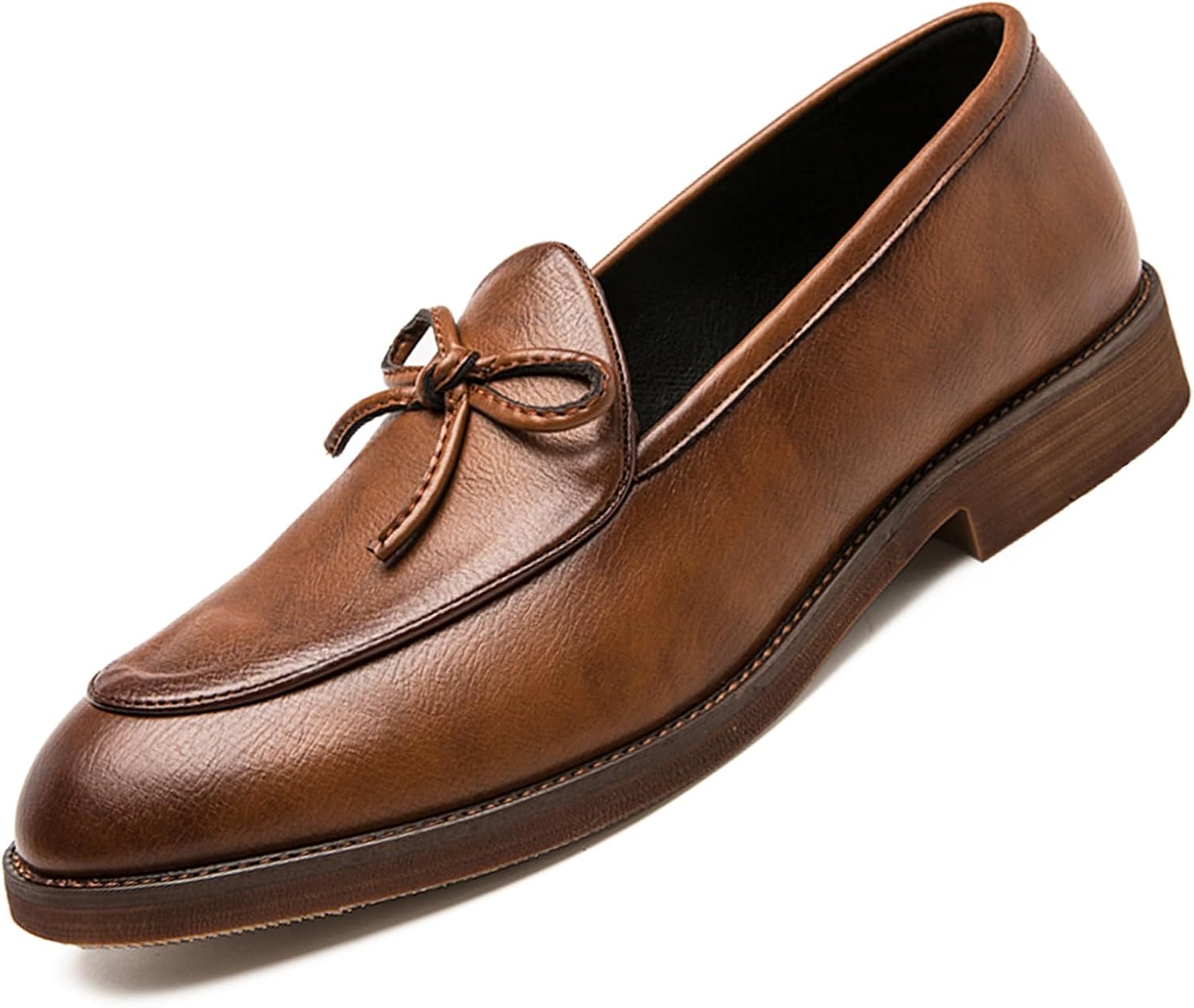 Мужские кожаные лоферы Optigard с слип-оном и монетным карманом, с бантом, повседневная и деловая обувь, формальная обувь для свадеб и вечеринок, туфли под смокинг, коричневый
Мужские кожаные лоферы Optigard с слип-оном и монетным карманом, с бантом, повседневная и деловая обувь, формальная обувь для свадеб и вечеринок, туфли под смокинг, коричневый