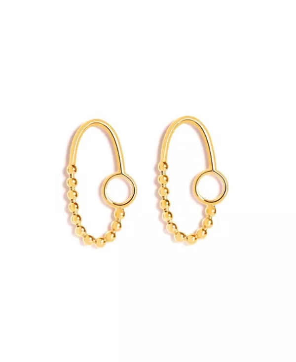 Овальные серьги-кольца из бисера Nectar Nectar New York, gold
Овальные серьги-кольца из бисера Nectar Nectar New York, gold