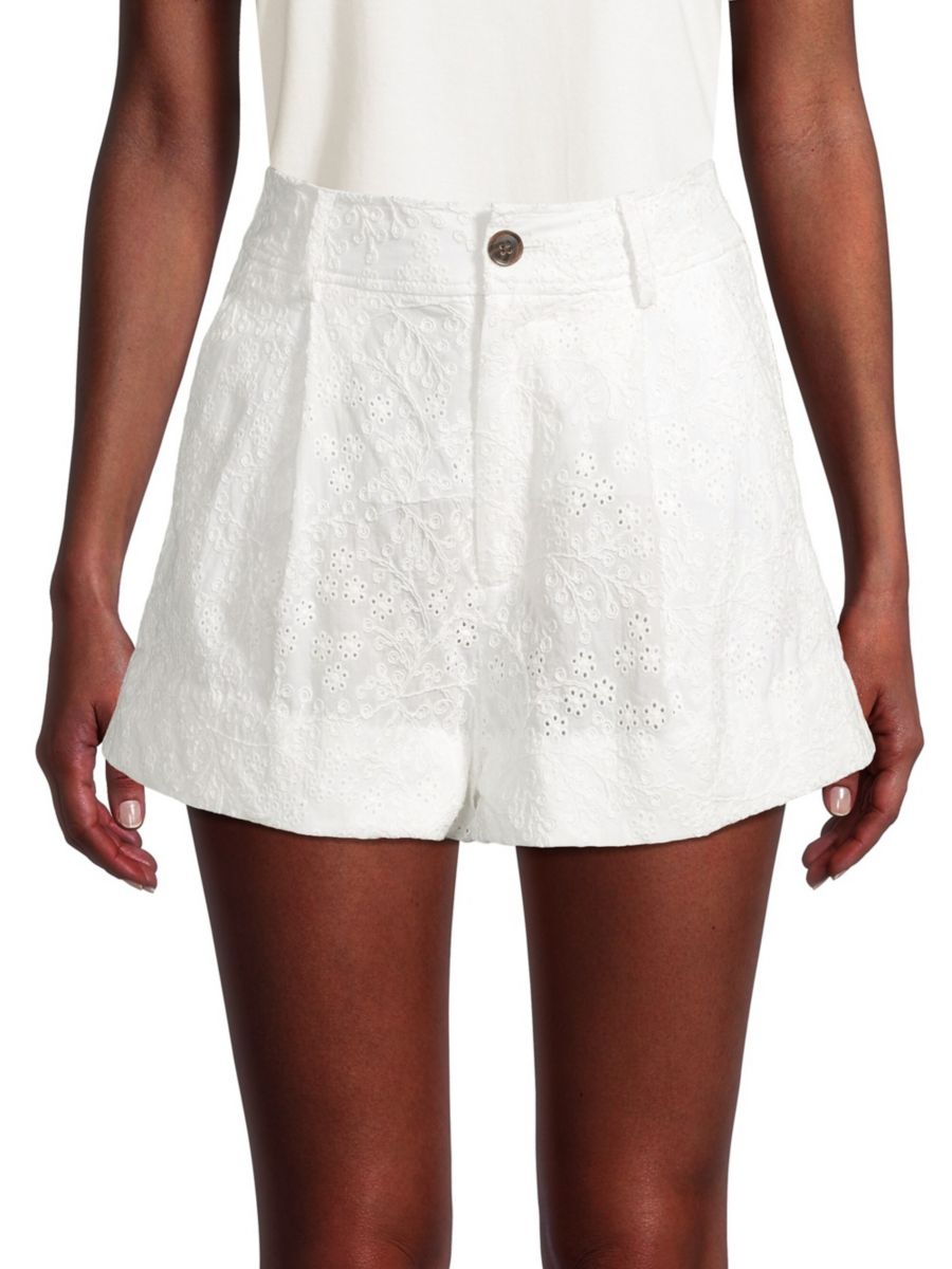 Хлопковые шорты с высокой талией и люверсами Jason Wu, цвет Chalk
Хлопковые шорты с высокой талией и люверсами Jason Wu, цвет Chalk