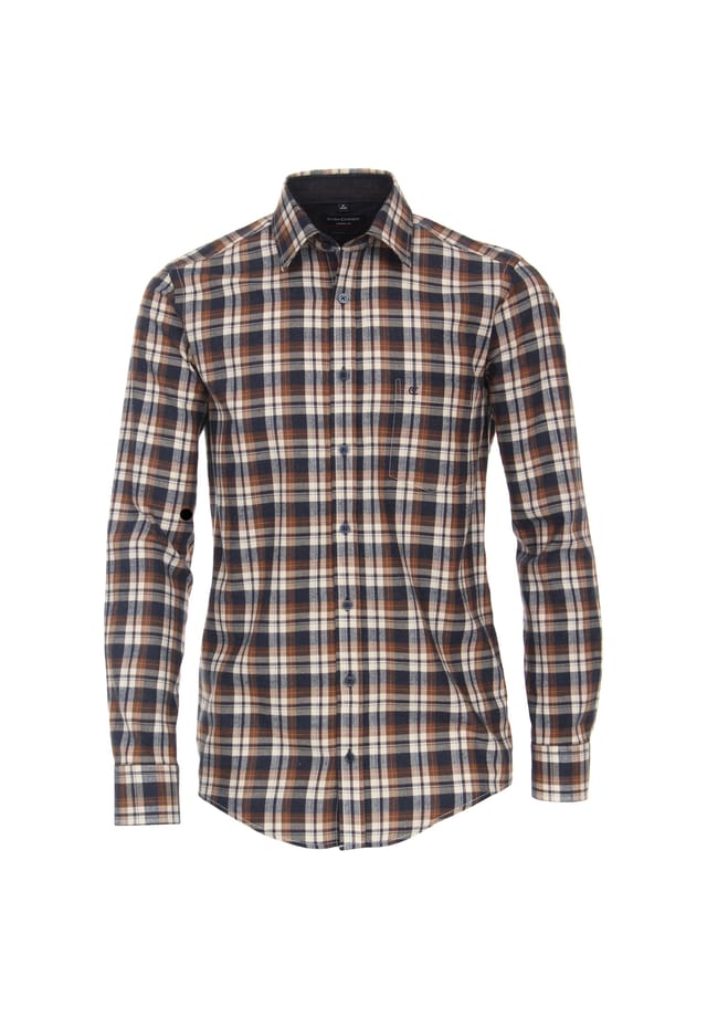 Рубашка фланелевая свободного покроя в клетку Casamoda, коричневый
Рубашка фланелевая свободного покроя в клетку Casamoda, коричневый