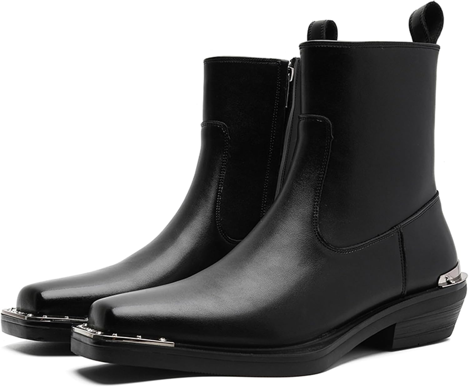 Мужские кожаные ботинки Челси на массивном каблуке с модным квадратным носком, боковой молнией, низким каблуком, высокой голенью, формальные оксфорды, повседневные деловые и офисные ботильоны для свадьбы Oxneuhg, черный
Мужские кожаные ботинки Челси на массивном каблуке с модным квадратным носком, боковой молнией, низким каблуком, высокой голенью, формальные оксфорды, повседневные деловые и офисные ботильоны для свадьбы Oxneuhg, черный