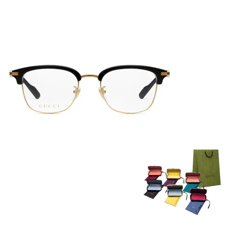 GUCCI Металлическая ацетатная прямоугольная оправа для очков мужская золотая черная, Gold/Black
GUCCI Металлическая ацетатная прямоугольная оправа для очков мужская золотая черная, Gold/Black