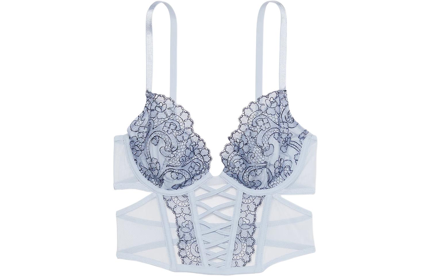 PINK/DREAMANGELS Бохо с цветочной вышивкой глубокий бюстгальтер-полукорсет женский голубой Victoria's Secret, потертый деним/синий
PINK/DREAMANGELS Бохо с цветочной вышивкой глубокий бюстгальтер-полукорсет женский голубой Victoria's Secret, потертый деним/синий