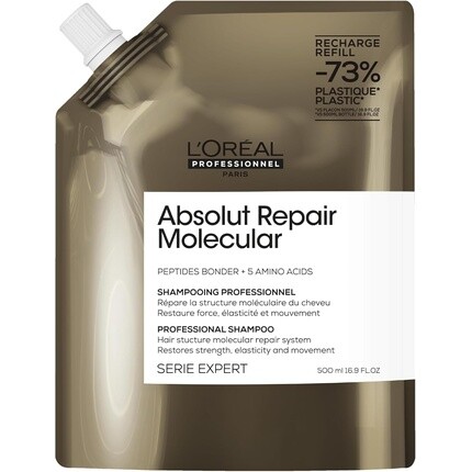 Шампунь Absolut Repair Molecular Shampoo Sulfate Free Repair Damage Restore Strength для всех типов поврежденных волос Serie Expert 500 мл Refill L’Oréal Professionnel
Шампунь Absolut Repair Molecular Shampoo Sulfate Free Repair Damage Restore Strength для всех типов поврежденных волос Serie Expert 500 мл Refill L’Oréal Professionnel
