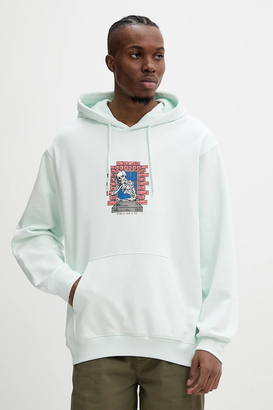 Хлопковая толстовка Vans, бирюзовый
Хлопковая толстовка Vans, бирюзовый