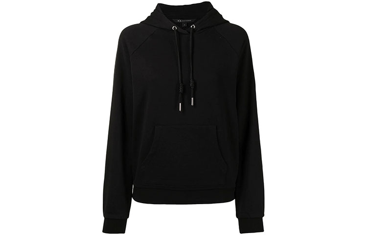 ARMANI EXCHANGE Свитшот Women's Black с капюшоном, умеренный крой, Regular
ARMANI EXCHANGE Свитшот Women's Black с капюшоном, умеренный крой, Regular