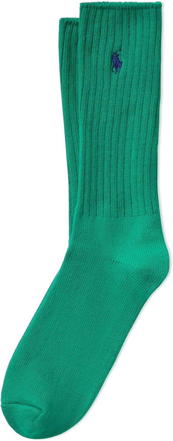 POLO RALPH LAUREN мужские хлопковые ребристые носки, Green
POLO RALPH LAUREN мужские хлопковые ребристые носки, Green