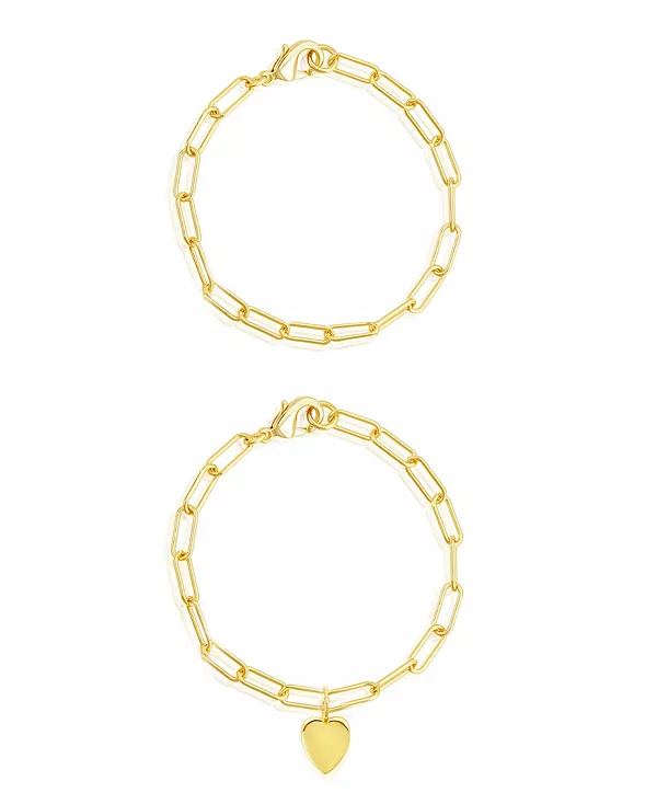 Набор браслетов-цепочек в форме сердца со скрепками Adornia, yellow
Набор браслетов-цепочек в форме сердца со скрепками Adornia, yellow