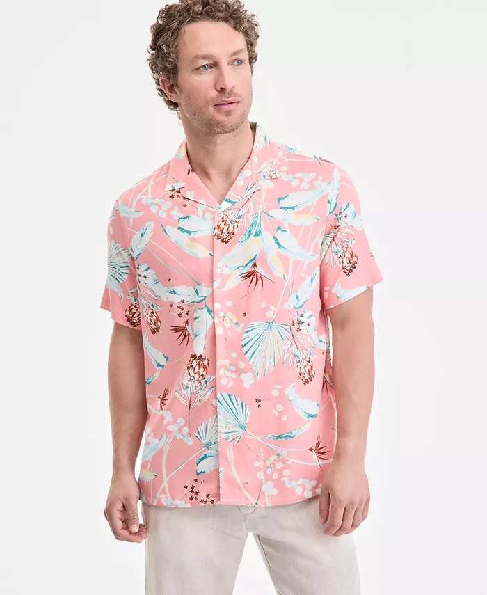 Мужская классическая рубашка-кемп с цветочным принтом и пуговицами Elevated Kurt Regular-Fit Club Room, розовый
Мужская классическая рубашка-кемп с цветочным принтом и пуговицами Elevated Kurt Regular-Fit Club Room, розовый