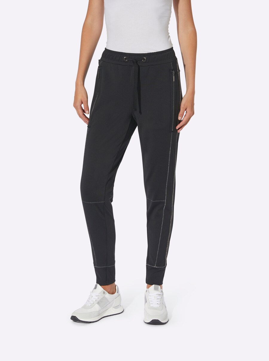 Обычные брюки heine, черный
Обычные брюки heine, черный