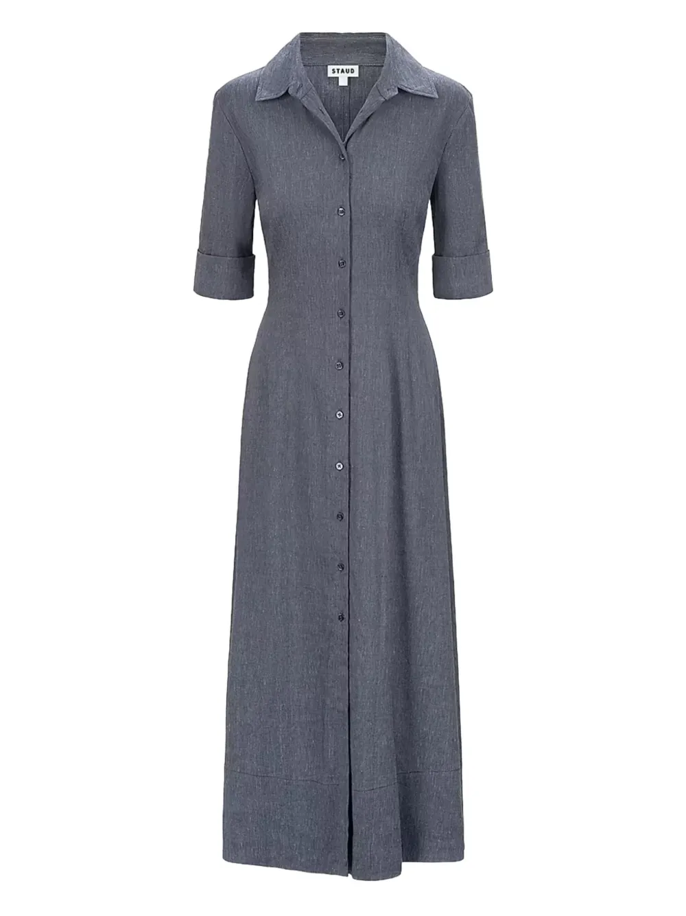 Миди-платье Joan на пуговицах STAUD, серый
Миди-платье Joan на пуговицах STAUD, серый