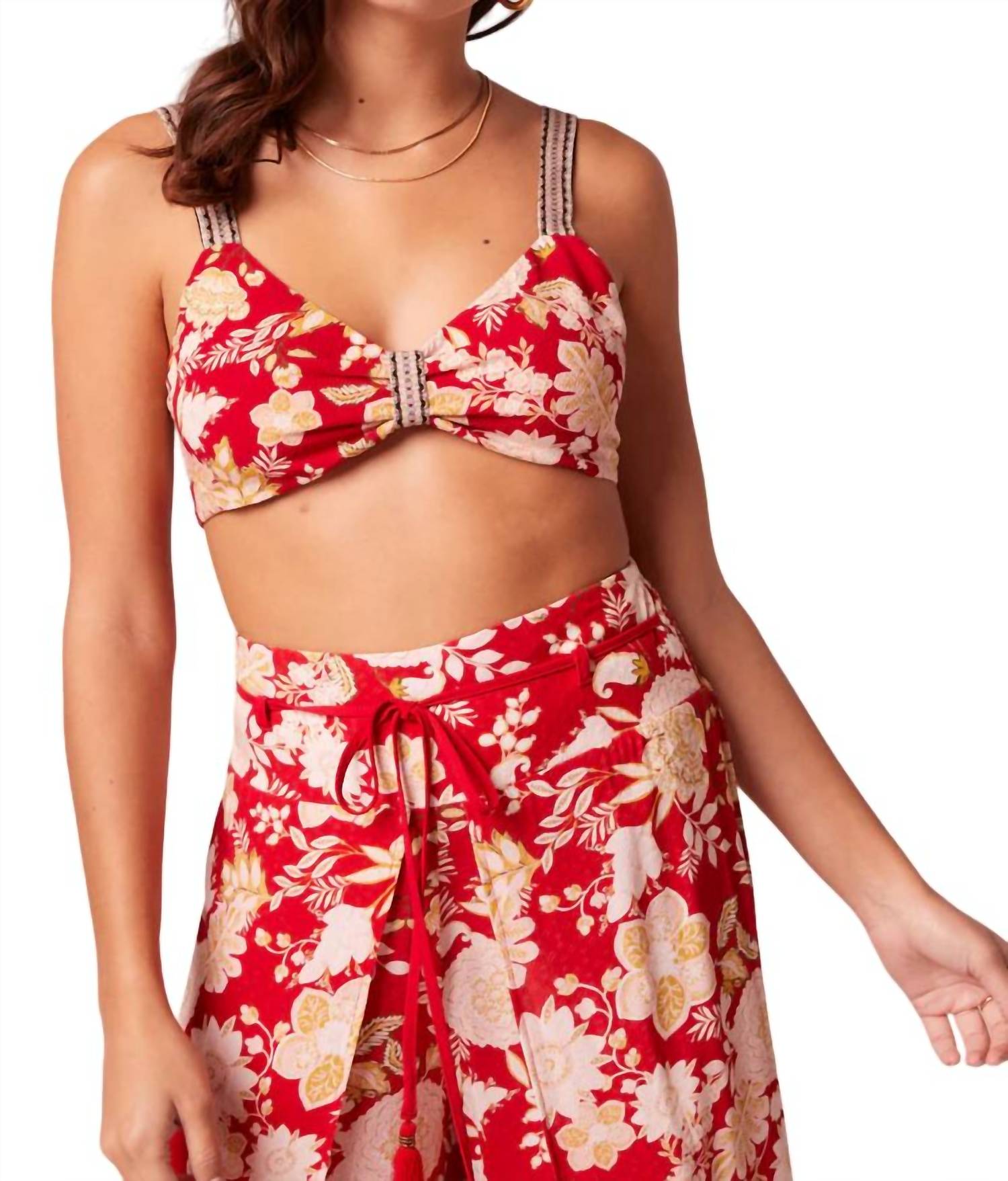 Укороченный топ Shadows And Light красного цвета Band Of Gypsies
Укороченный топ Shadows And Light красного цвета Band Of Gypsies