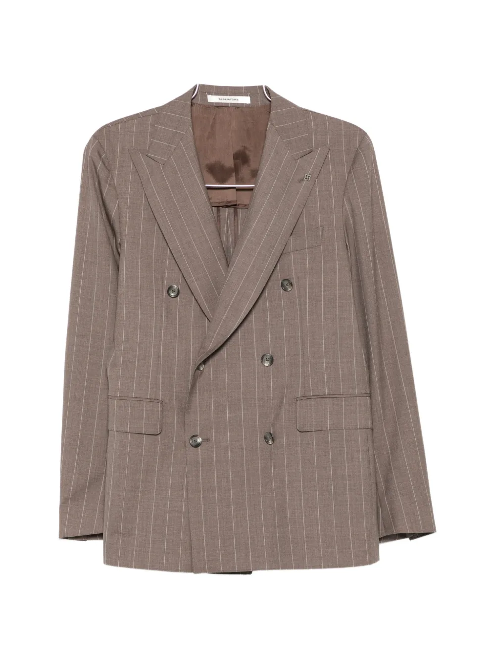 Костюм с двубортным пиджаком Tagliatore, коричневый
Костюм с двубортным пиджаком Tagliatore, коричневый