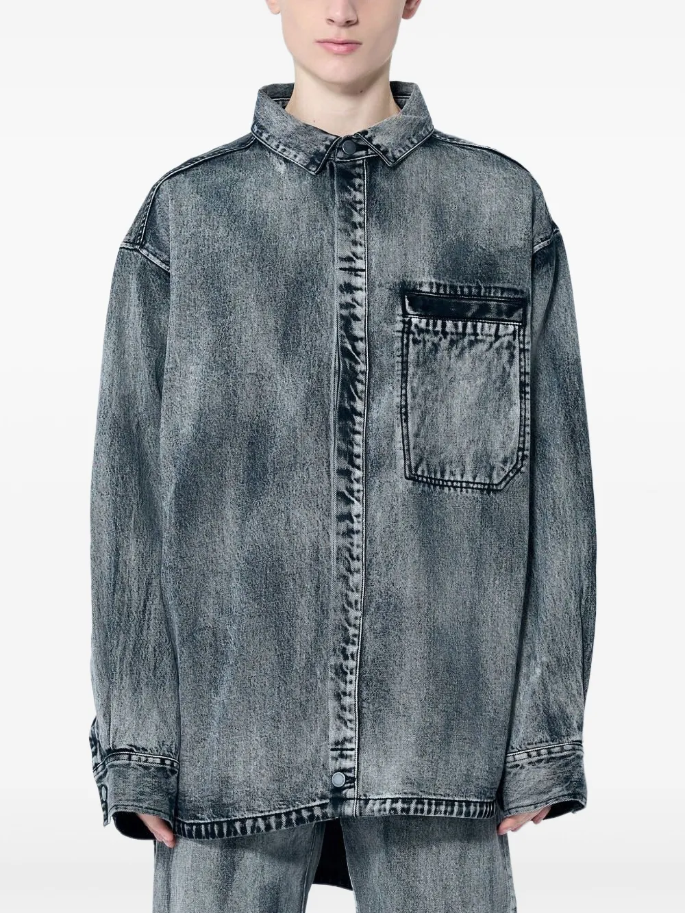 Джинсовая рубашка с открытыми плечами ENTIRE STUDIOS, серый
Джинсовая рубашка с открытыми плечами ENTIRE STUDIOS, серый