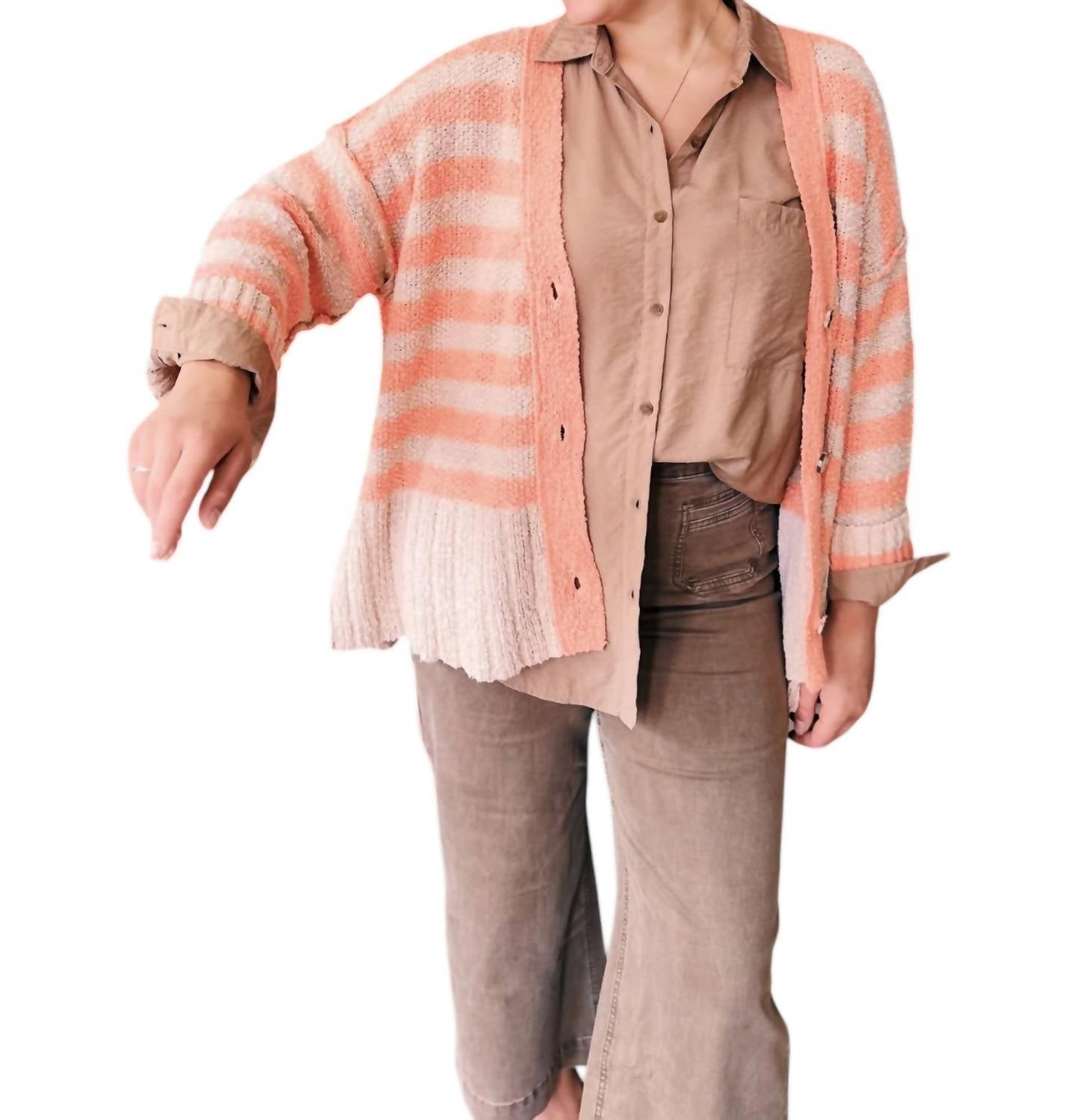 By Together Кардиган Zara цвета серо-коралловый
By Together Кардиган Zara цвета серо-коралловый