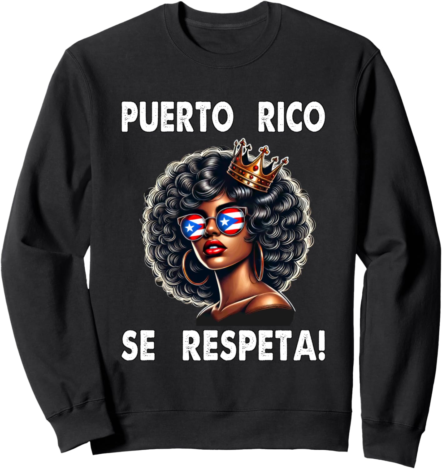 Толстовка с флагом Puerto Rico Se Respeta Afro Boricua Queen Crown PR Puerto Rico Se Respeta Collection, More Here, черный
Толстовка с флагом Puerto Rico Se Respeta Afro Boricua Queen Crown PR Puerto Rico Se Respeta Collection, More Here, черный