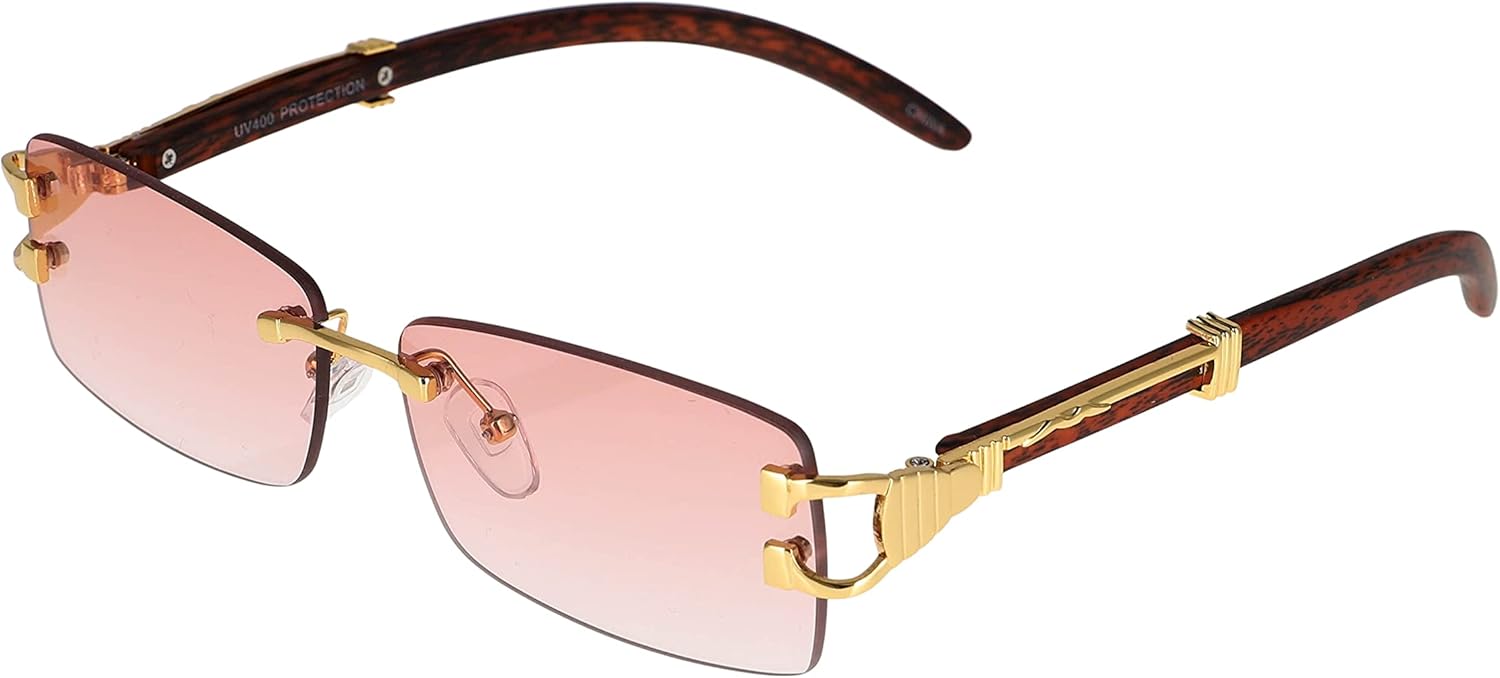 Безупречные - Мужские модные золотистые стильные очки с прозрачными линзами, прямоугольные, в стиле ретро, без оправы, солнцезащитные очки для женщин FLAWLESS EYEWEAR, Pink
Безупречные - Мужские модные золотистые стильные очки с прозрачными линзами, прямоугольные, в стиле ретро, без оправы, солнцезащитные очки для женщин FLAWLESS EYEWEAR, Pink