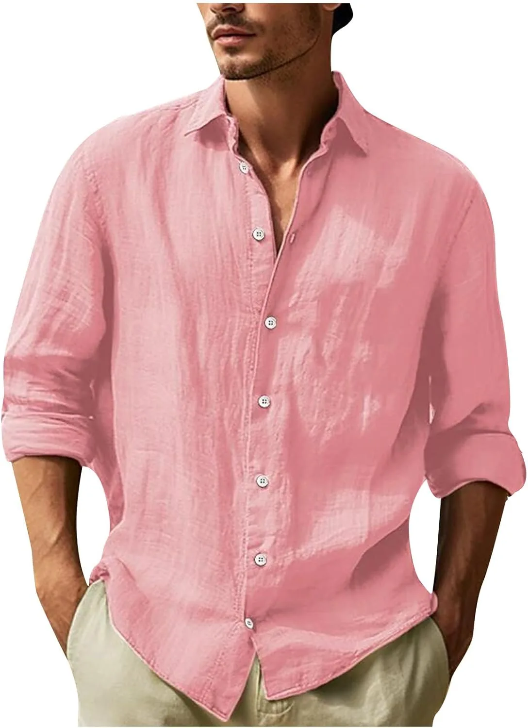 Летняя рубашка для мужчин, Long Sleeve, Breathable, Casual, Loose
Летняя рубашка для мужчин, Long Sleeve, Breathable, Casual, Loose