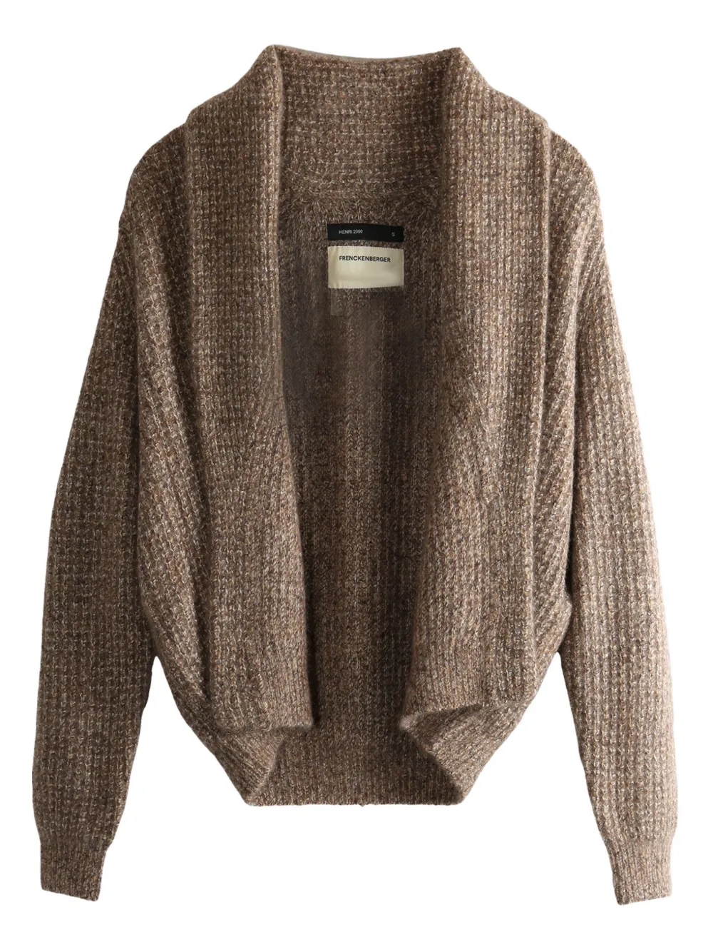 Кардиган с шалевым воротником и отделкой в рубчик Frenckenberger, коричневый
Кардиган с шалевым воротником и отделкой в рубчик Frenckenberger, коричневый