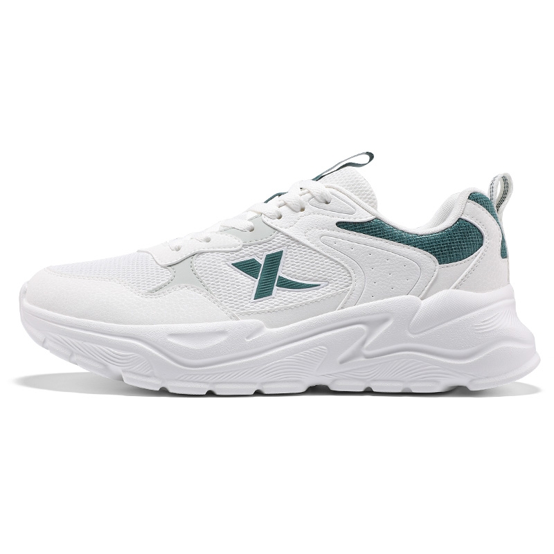 XTEP Кроссовки для бега с низким верхом, противоскользящие, износостойкие, мужские, белые, зеленые
XTEP Кроссовки для бега с низким верхом, противоскользящие, износостойкие, мужские, белые, зеленые