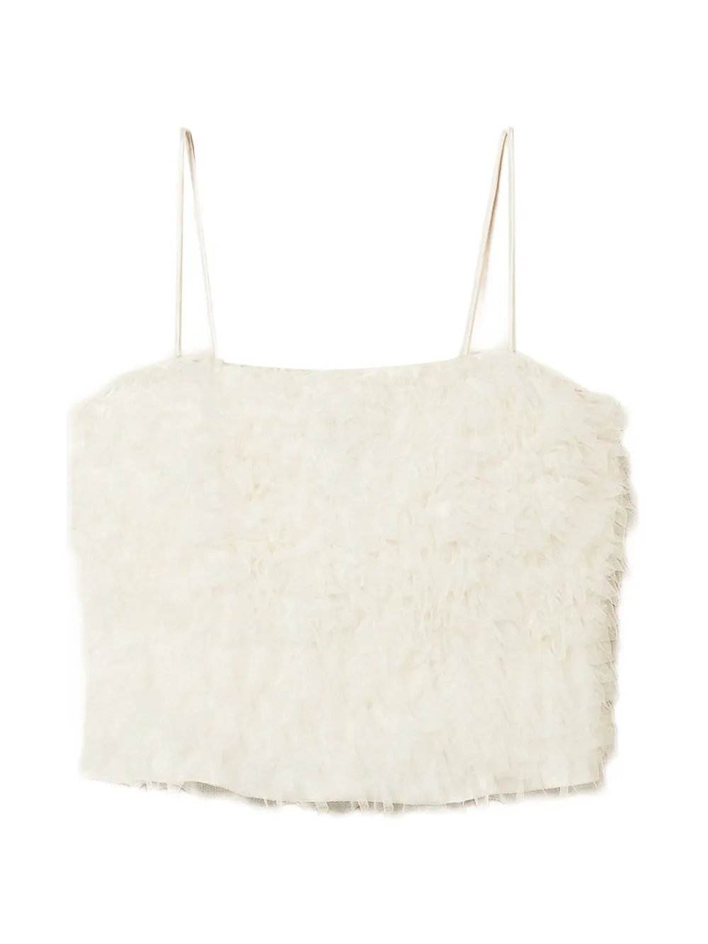 Топ из тюля с оборками Twinset, белый
Топ из тюля с оборками Twinset, белый