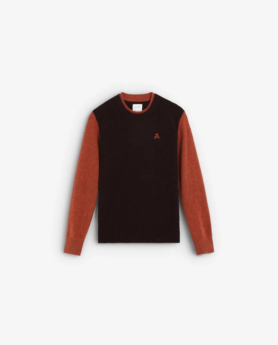 Детский джемпер с двухцветным дизайном и вышитым логотипом Scalpers
Детский джемпер с двухцветным дизайном и вышитым логотипом Scalpers