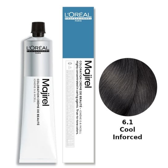 Стойкая краска для волос Охлаждающий цвет - цвет 6.1, 50 мл Loreal Majirel Cool Inforced, L'Oréal Professionnel
Стойкая краска для волос Охлаждающий цвет - цвет 6.1, 50 мл Loreal Majirel Cool Inforced, L'Oréal Professionnel