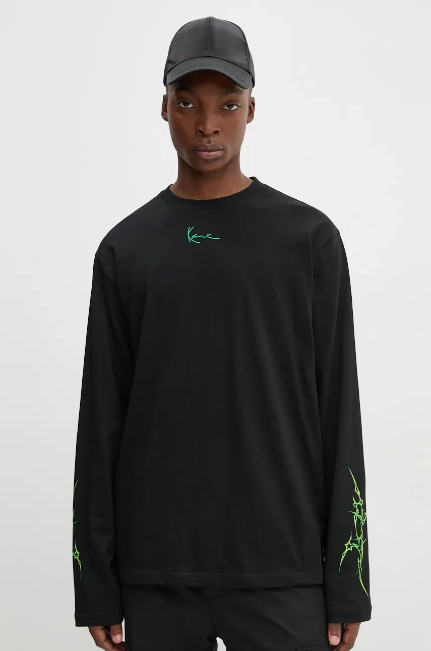 Хлопковый топ с длинными рукавами Karl Kani, черный
Хлопковый топ с длинными рукавами Karl Kani, черный