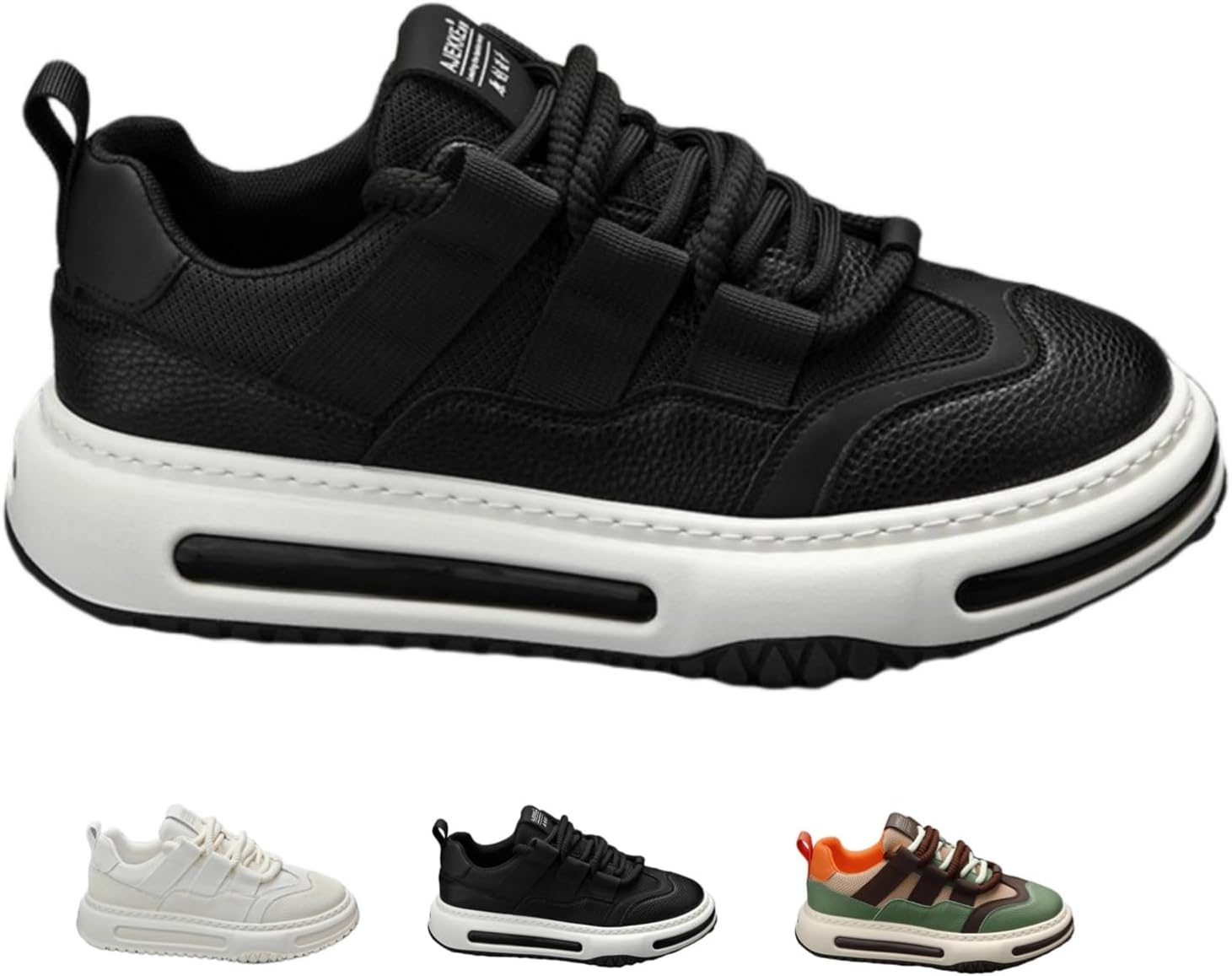 Кроссовки MACEFIL в ретро стиле для мужчин и женщин, с толстой подошвой, нескользящие, дышащие, удобные, платформенные, уличная обувь, черный
Кроссовки MACEFIL в ретро стиле для мужчин и женщин, с толстой подошвой, нескользящие, дышащие, удобные, платформенные, уличная обувь, черный