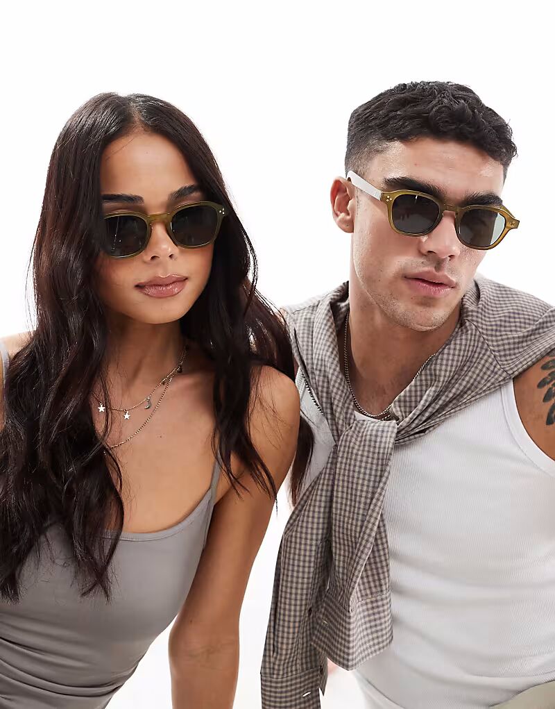 AJ Morgan - Круглые солнцезащитные очки оливкового цвета
AJ Morgan - Круглые солнцезащитные очки оливкового цвета